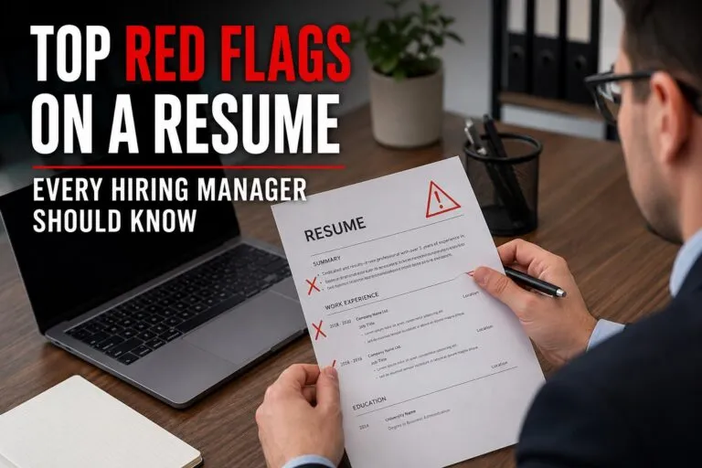 Top red flags on a resume every hiring manager should know to identify hiring risks, improve candidate screening, and make better hires.