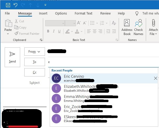 Solved: Outlook Autocomplete/Autofill Email Address & Contacts