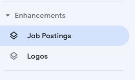 Google Search Console Job Postings