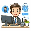 IT Manager Staffing Icon