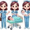 Nurse Midwife Staffing Icon