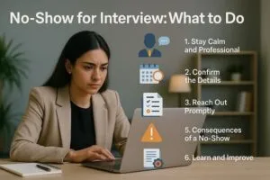 Young professional woman reviews next steps after missing a job interview, with steps outlined by Tier2Tek Staffing.