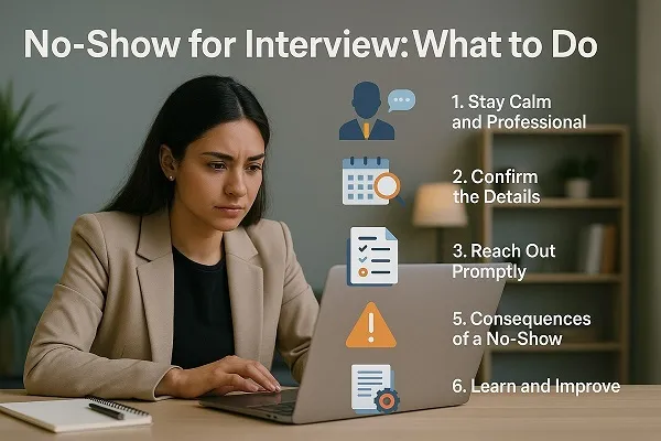 Young professional woman reviews next steps after missing a job interview, with steps outlined by Tier2Tek Staffing.