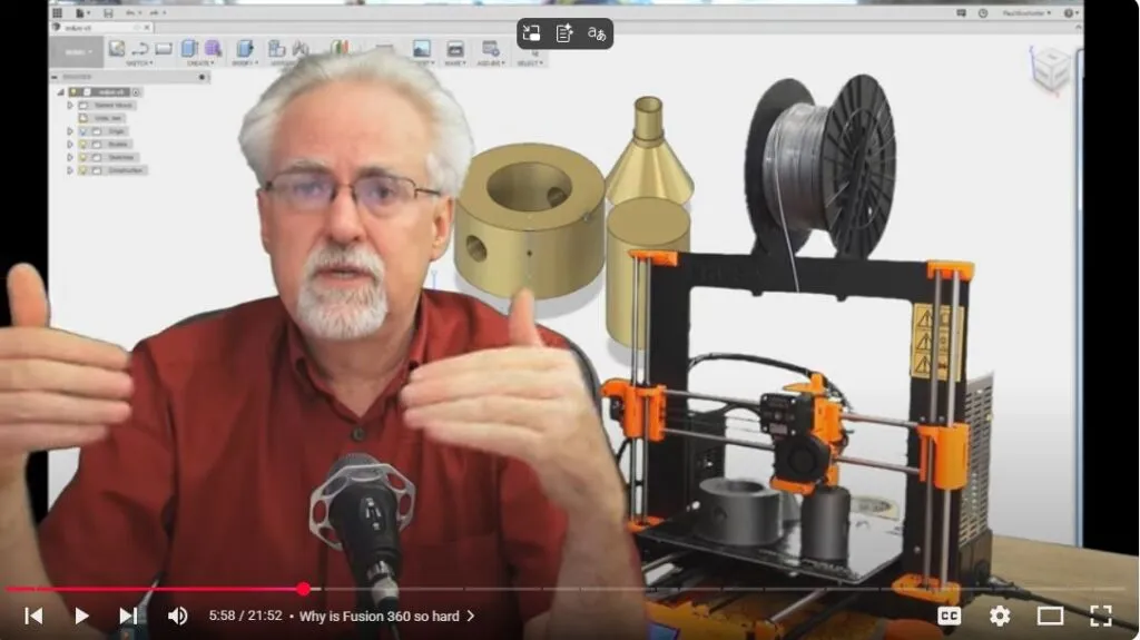 Learn Fusion 360 or Die Trying Youtube Channel for CAD