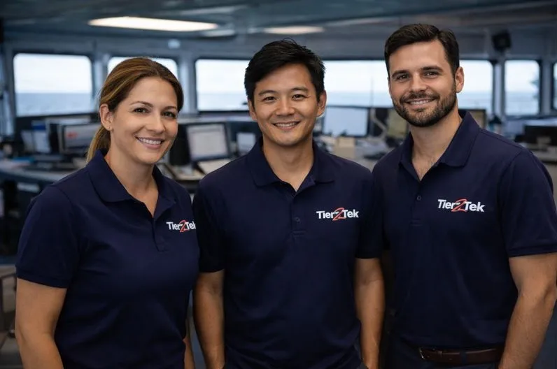 Tier2Tek Staffing recruitment team specializing in direct hire ship engineer staffing