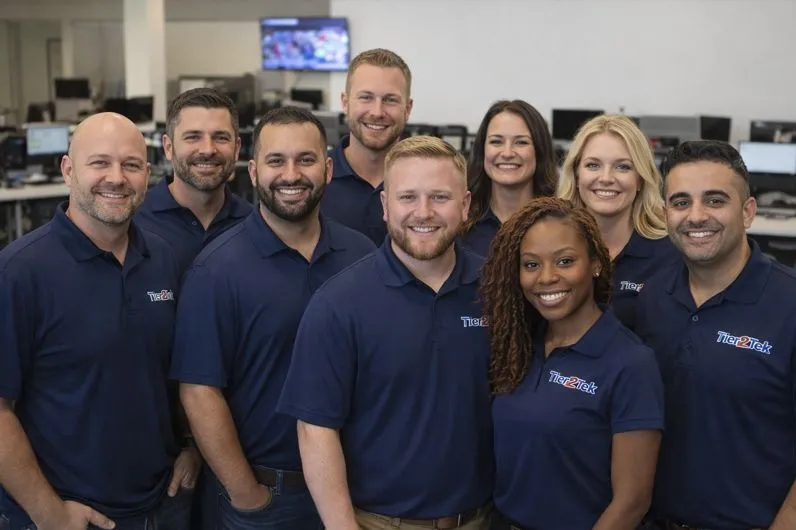 Tier2Tek Staffing UI UX recruiting team collaborating on direct hire design talent solutions