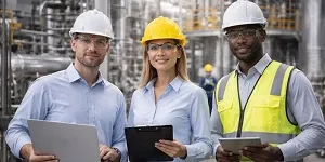 Chemical manufacturing professionals supporting Process Engineer roles in industrial facilities