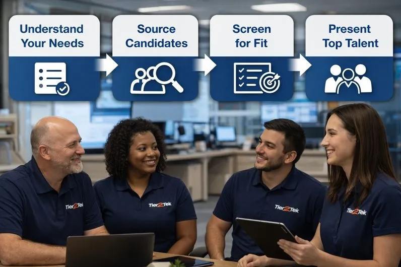 Tier2Tek Staffing SharePoint recruiting process for direct hire SharePoint professionals