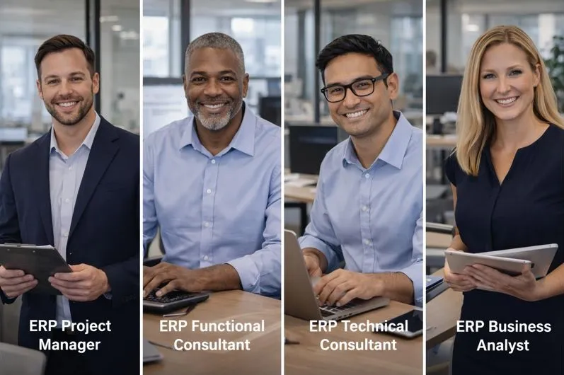 ERP project managers, consultants, and analysts in enterprise environments