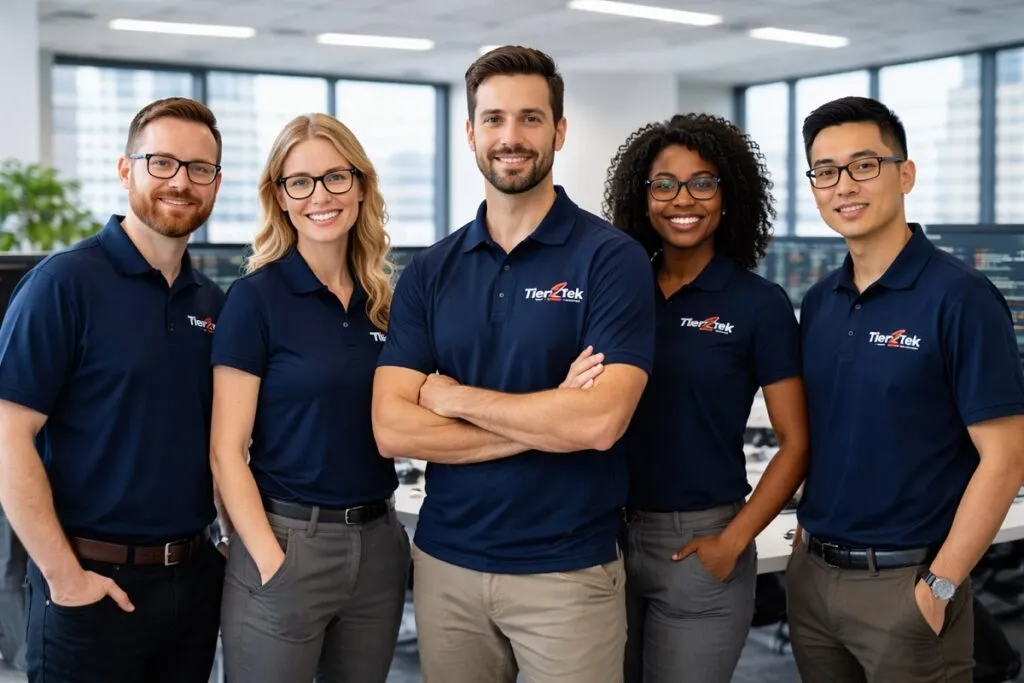 Tier2Tek Staffing recruitment team in corporate office for direct hire .NET developer recruiting