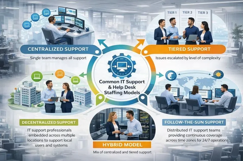 Common IT Support and Help Desk Staffing Models