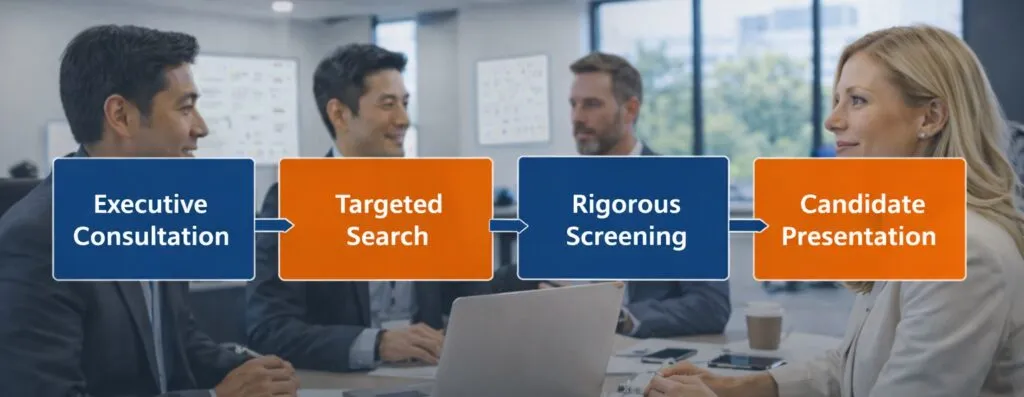 Infrastructure Architect recruitment process steps by Tier2Tek Staffing in corporate office setting