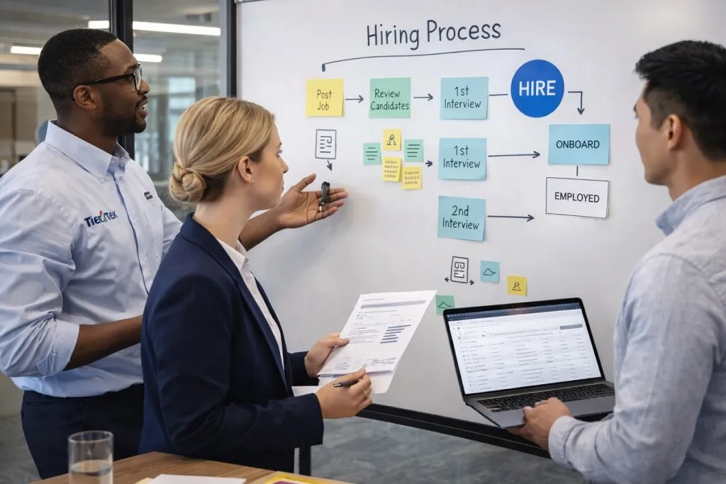 Direct hire scalable hiring model HR team planning recruitment workflow