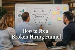 How to Fix a Broken Hiring Funnel strategy meeting for HR and hiring managers
