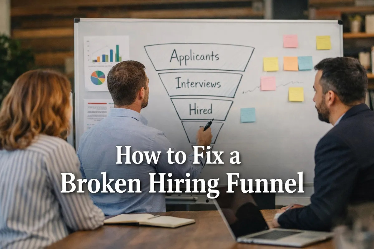 How to Fix a Broken Hiring Funnel strategy meeting for HR and hiring managers