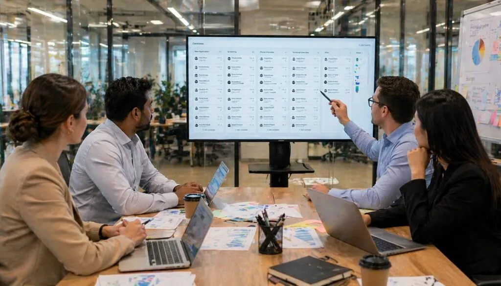 high volume IT support hiring enterprise recruitment team meeting Tier2tek Staffing