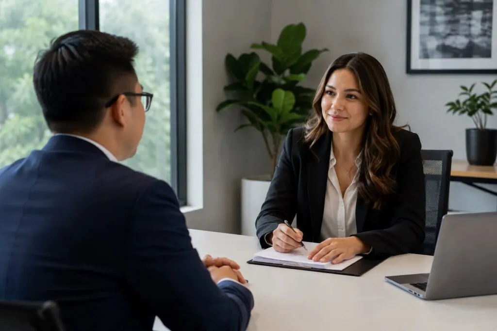 Tier2Tek recruiter interviewing an IT or engineering professional for a direct hire full time position.