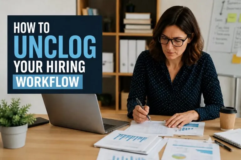 How to Unclog Your Hiring Workflow with streamlined candidate evaluation and hiring process improvements.