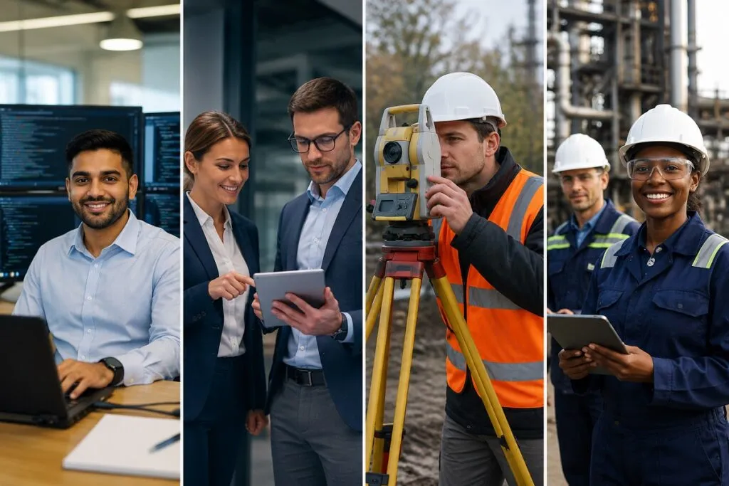 IT, engineering, construction, manufacturing, professional services, and energy professionals supported by Tier2Tek Staffing.