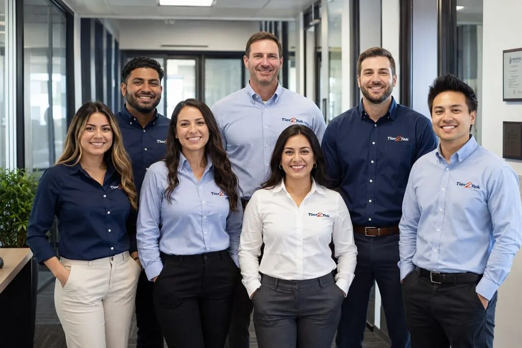 Tier2Tek staffing team representing diverse professionals collaborating to connect employers with top talent across multiple industries.