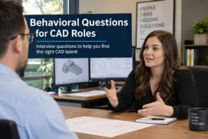 CAD behavioral interview between a hiring manager and CAD candidate